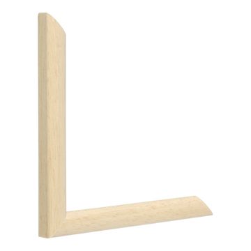 Vertical view of cushion natural picture frame sample