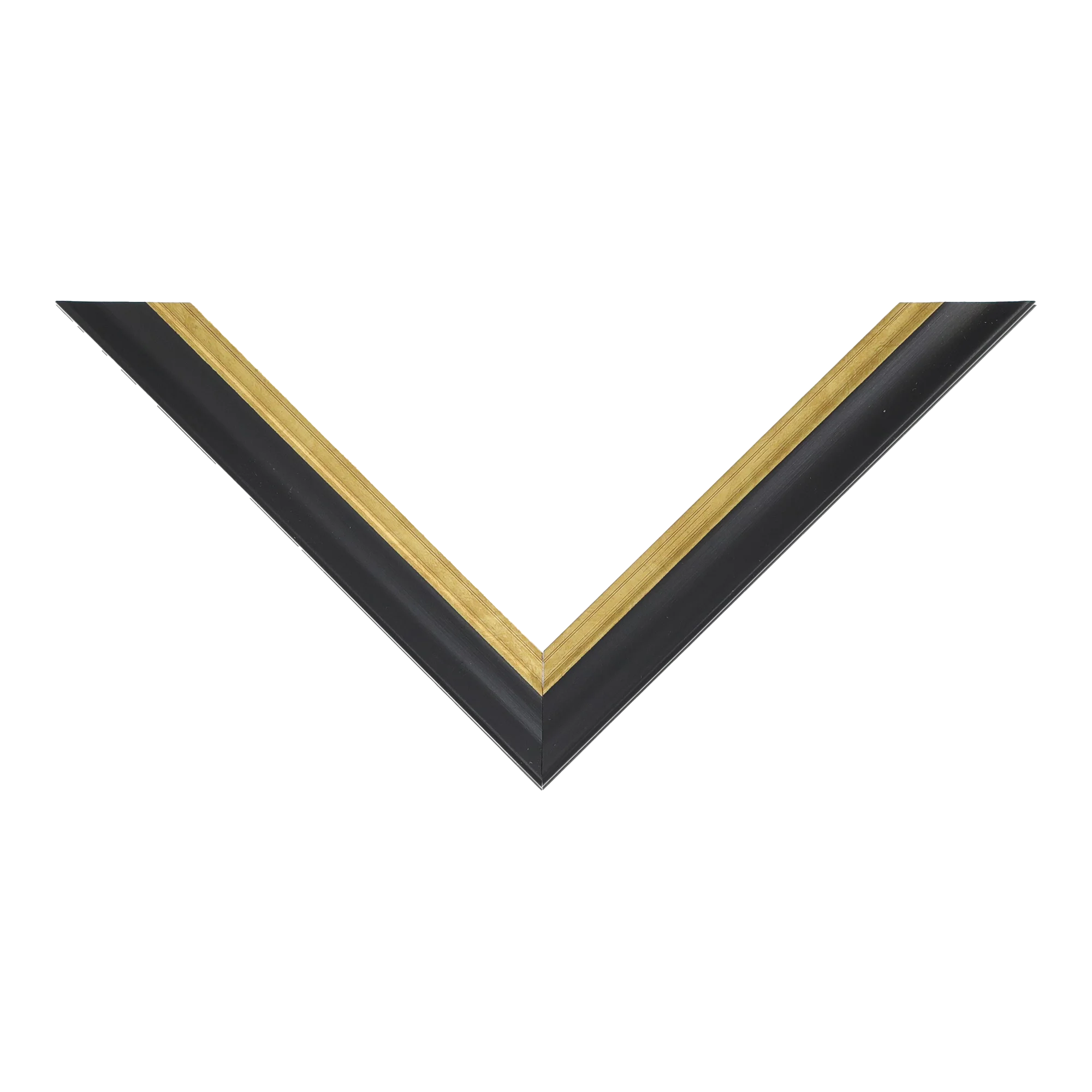 Top view of Diploma picture frame in black & gold