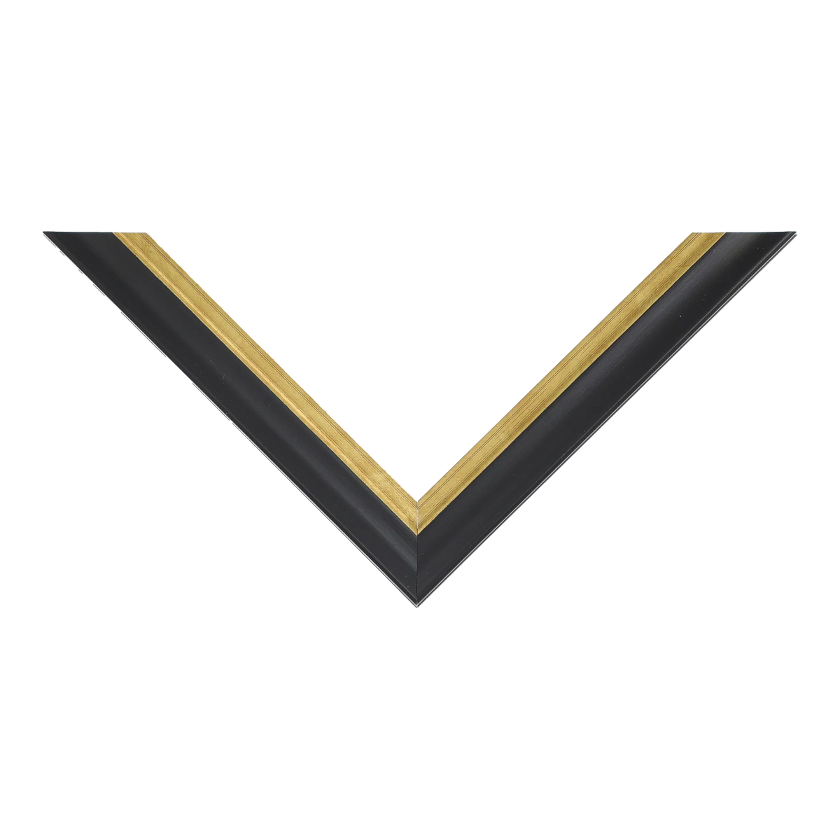 Top view of Diploma picture frame in black & gold