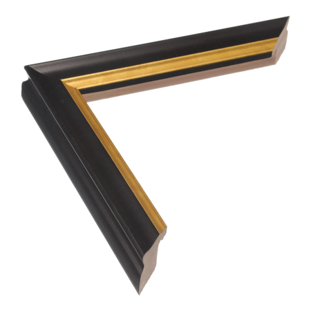 Diploma in black & gold picture frame