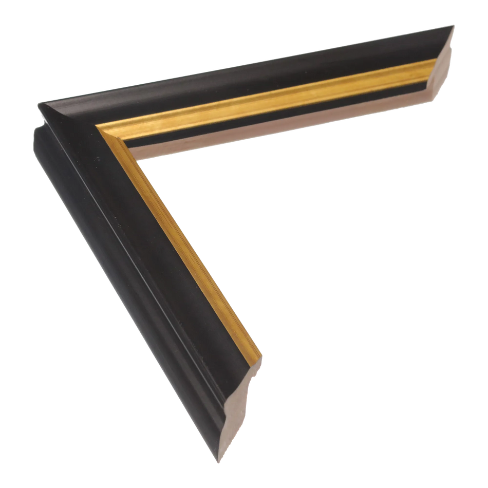 Diploma in black & gold picture frame