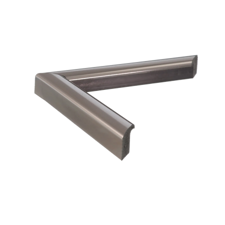 Side view of Echo picture frame in chrome