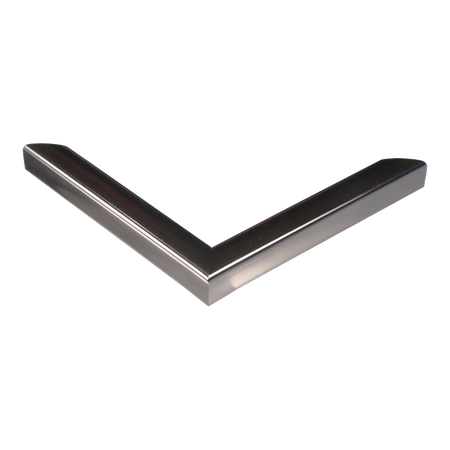 Corner view of Echo in chrome picture frame