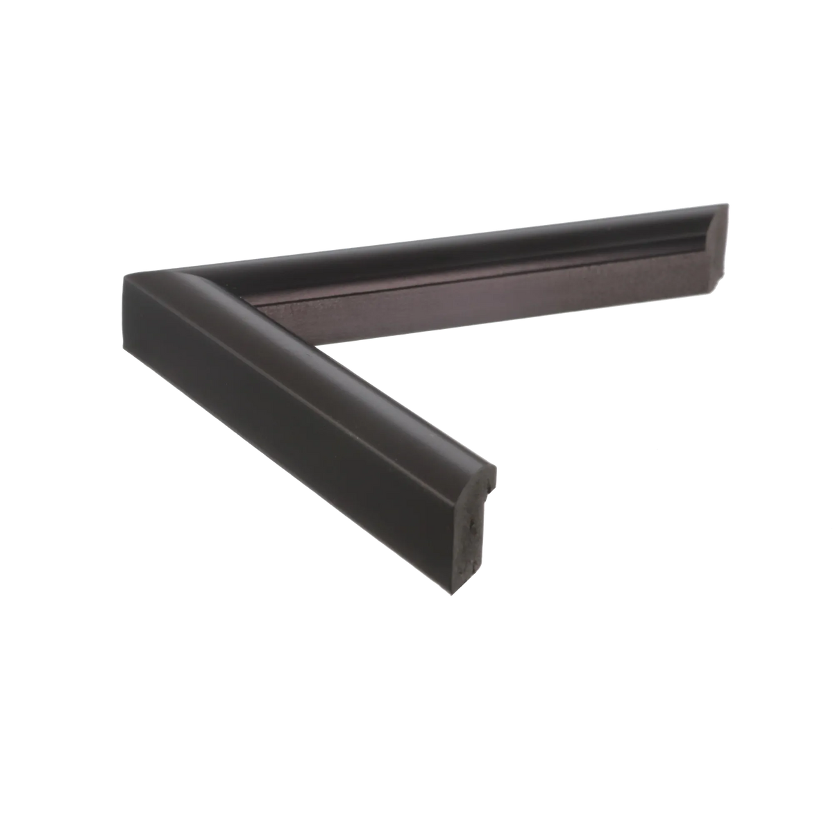 Side view of Echo picture frame in matt black