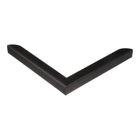 Corner view of Echo in matt black picture frame