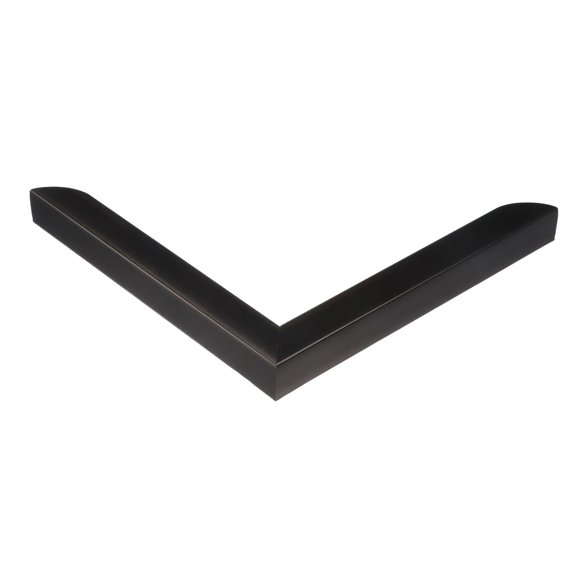 Corner view of Echo in matt black picture frame