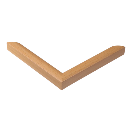 Corner view of Echo in natural picture frame