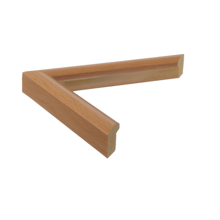 Side view of Echo picture frame in natural