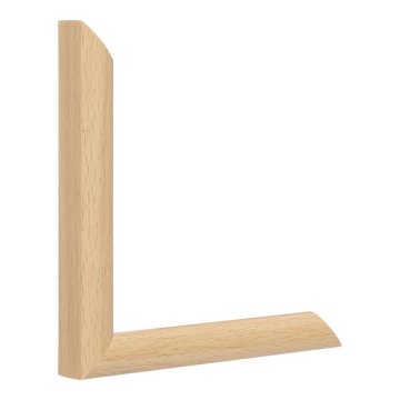 Vertical view of echo natural picture frame sample