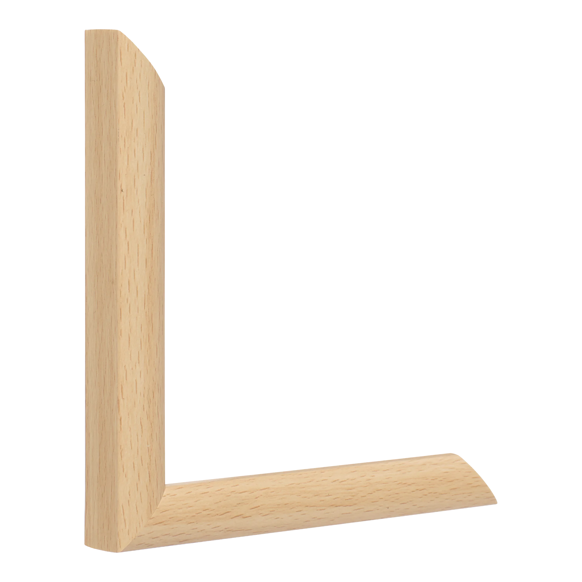 Vertical view of echo natural picture frame sample
