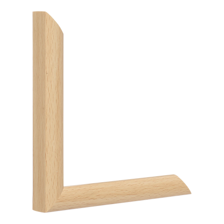 Vertical view of echo natural picture frame sample