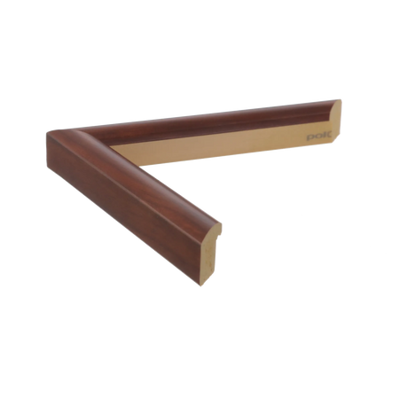 Side view of Echo picture frame in oak