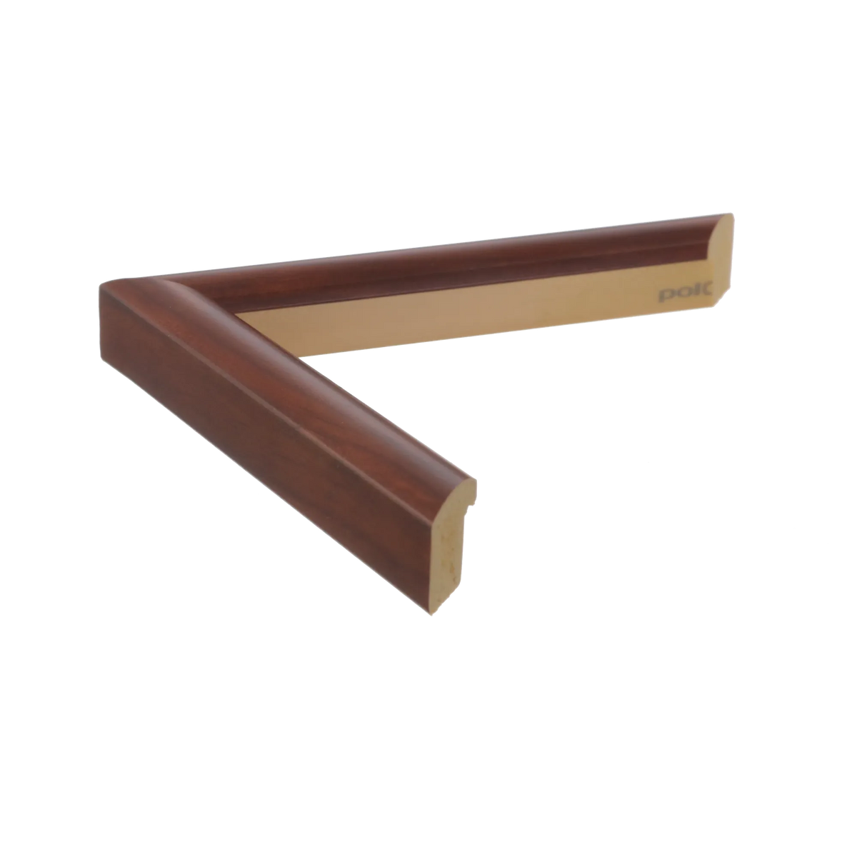 Side view of Echo picture frame in oak