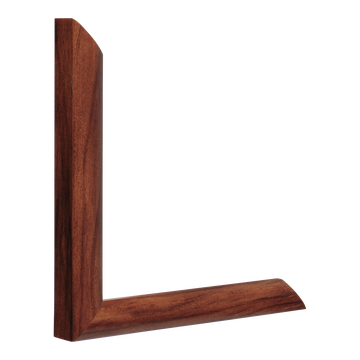 Vertical view of echo oak picture frame sample