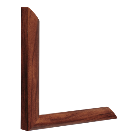 Vertical view of echo oak picture frame sample