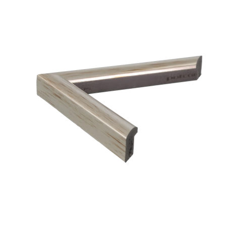 Side view of Echo picture frame in silver