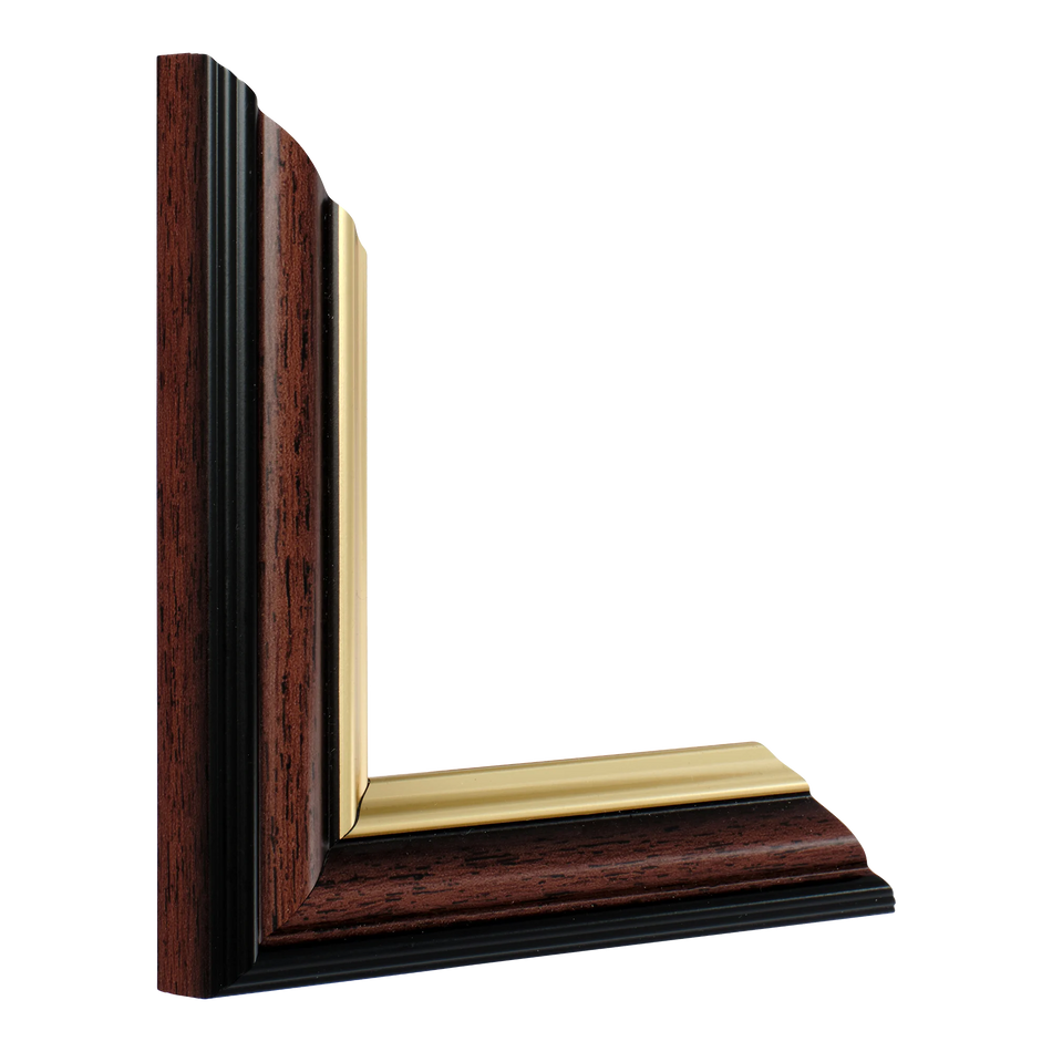 Vertical view of ecoempire brown picture frame
