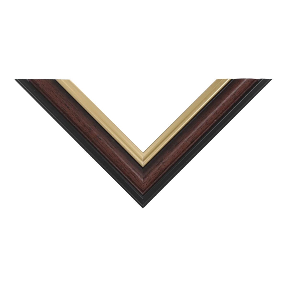 Top view of EcoEmpire picture frame in brown