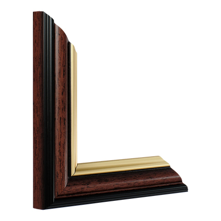Vertical view of ecoempire brown picture frame sample