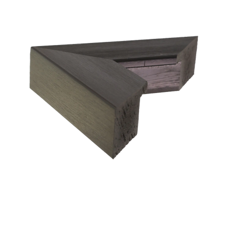 Side view of Edge picture frame in brushed black