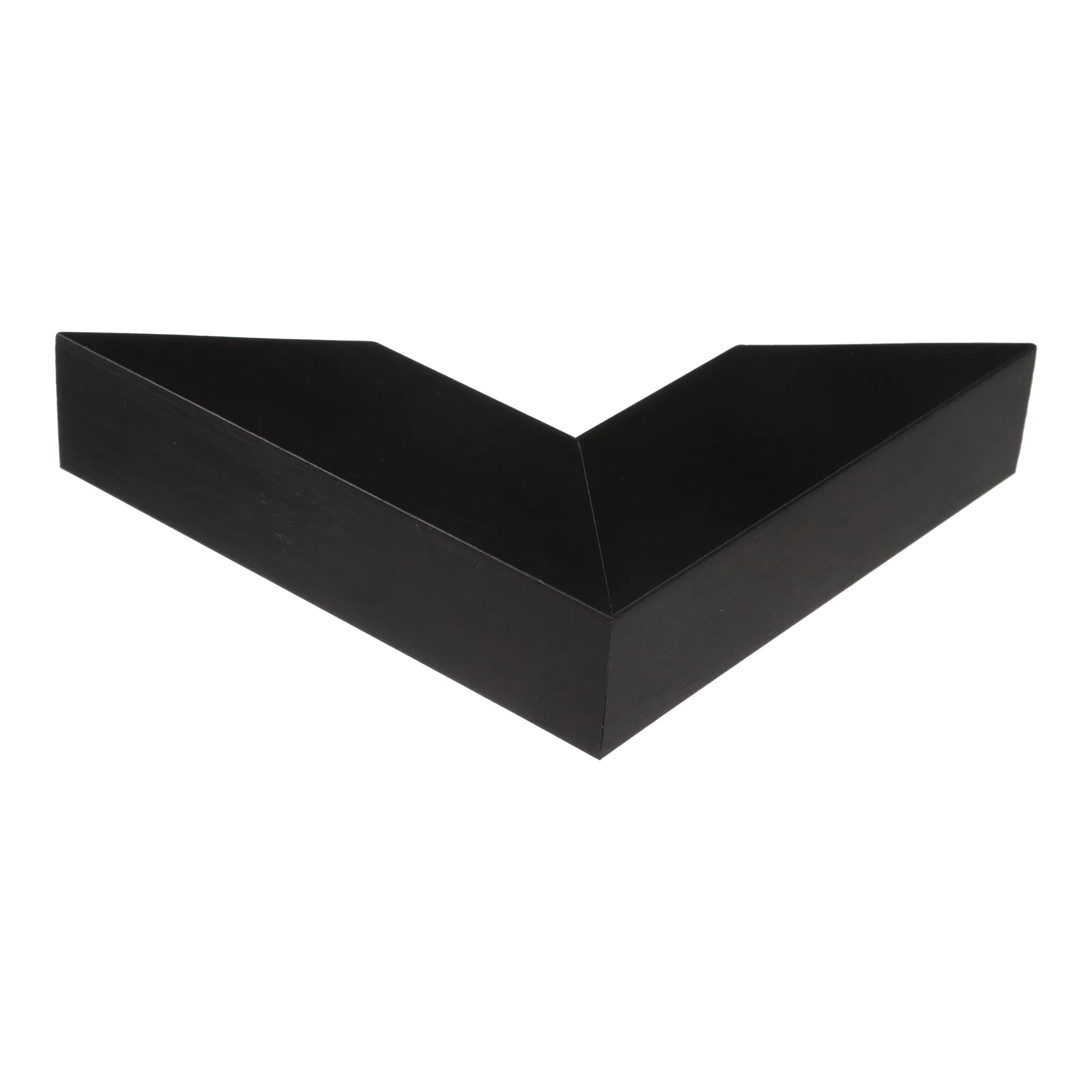 Corner view of Edge in brushed black picture frame