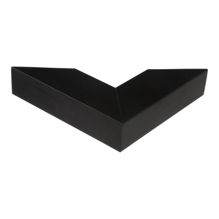 Corner view of Edge in brushed black picture frame