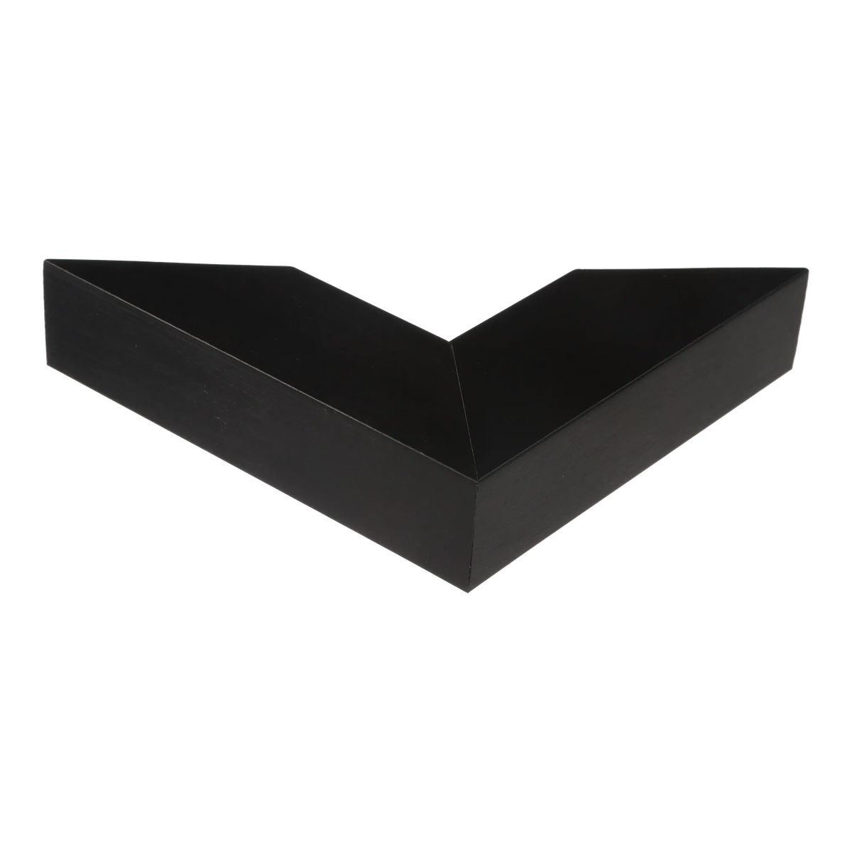 Corner view of Edge in brushed black picture frame