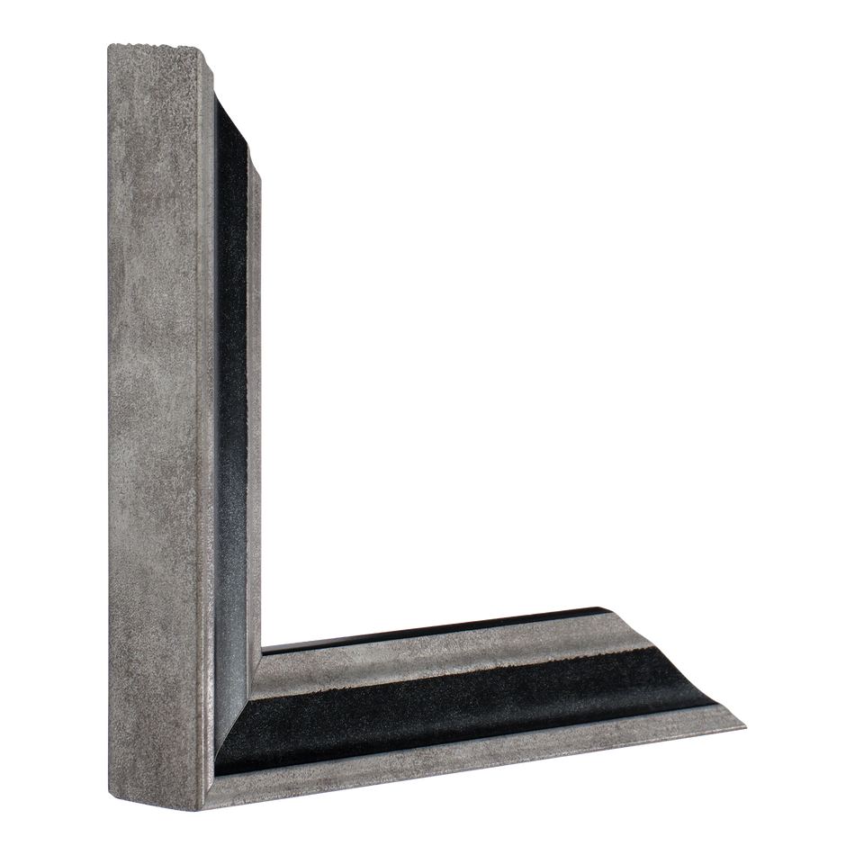 Vertical view of elegance black & silver picture frame