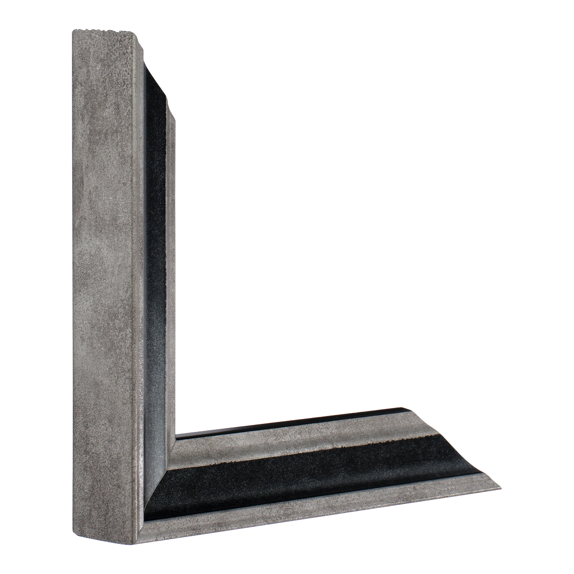 Vertical view of elegance black & silver picture frame sample