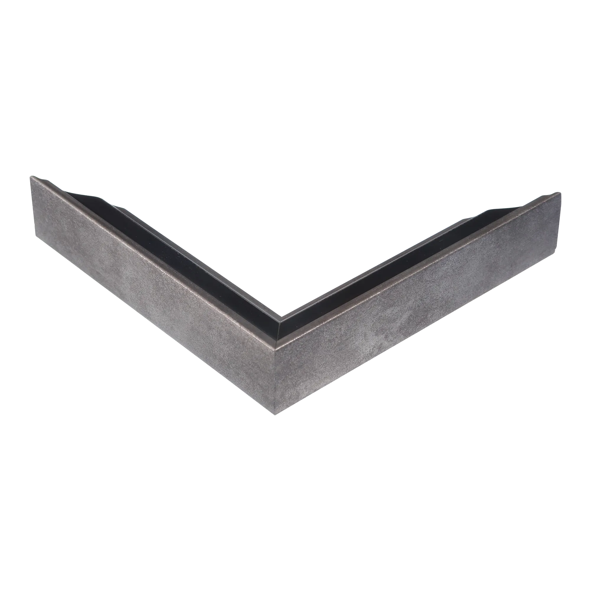 Corner view of Elegance in black & silver picture frame