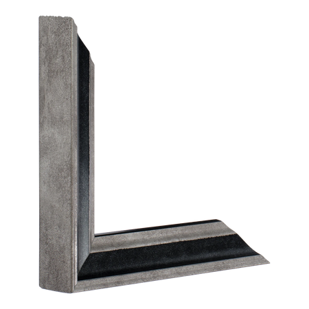 Vertical view of elegance black & silver picture frame