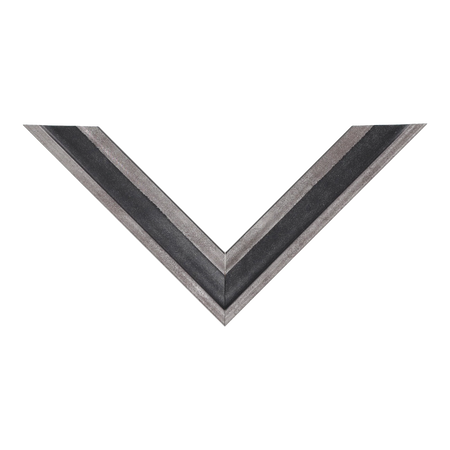 Top view of Elegance picture frame in black & silver