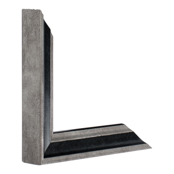 Vertical view of elegance black & silver picture frame