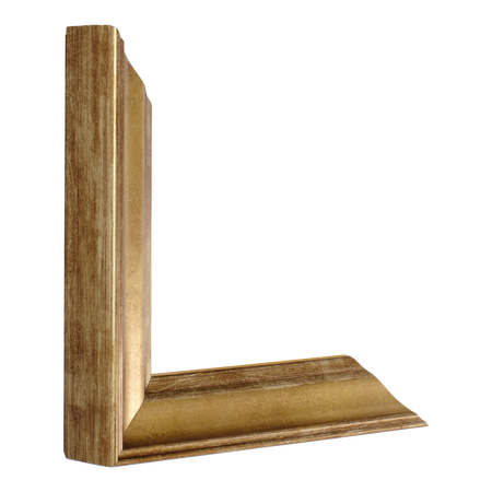 Vertical view of elegance gold picture frame