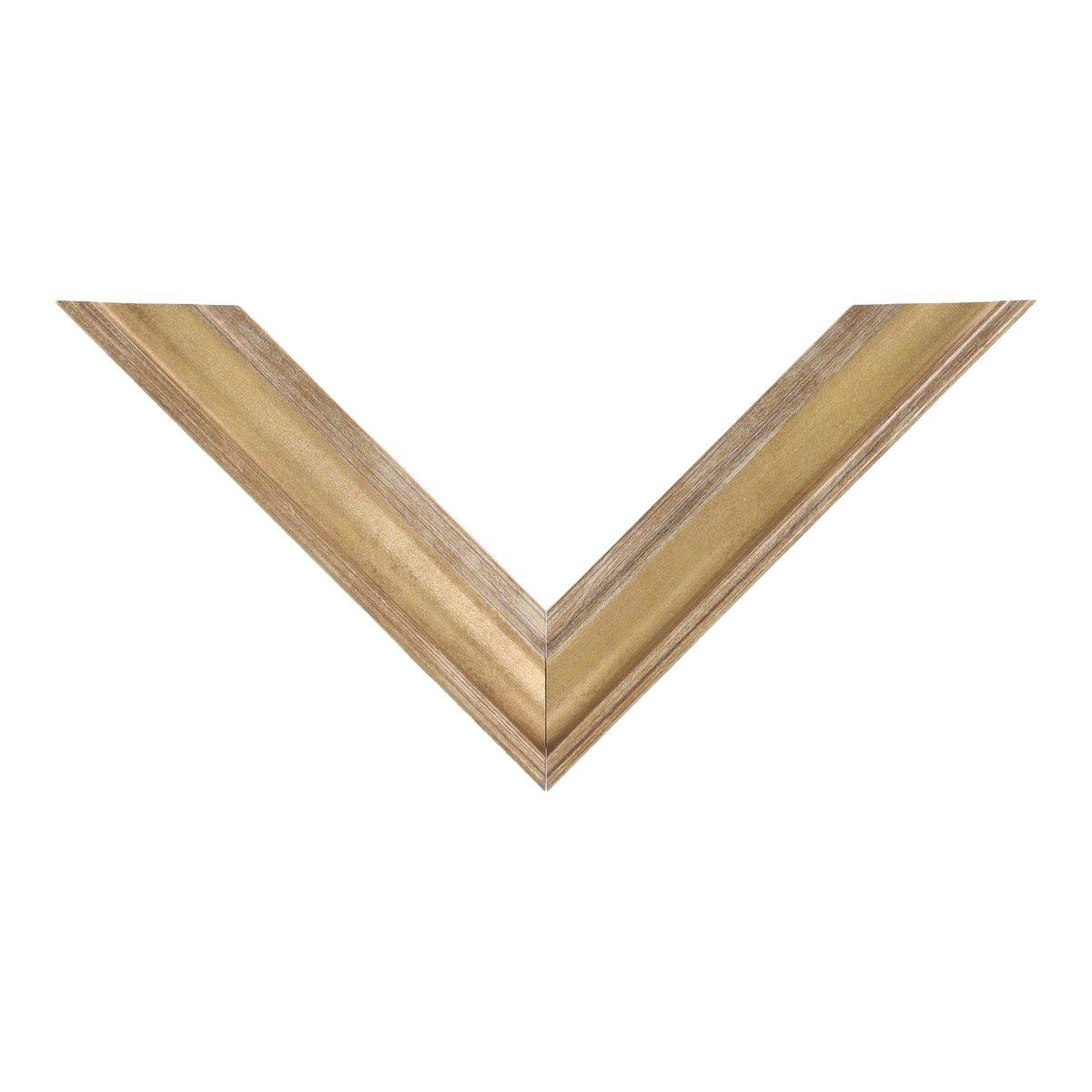 Top view of Elegance picture frame in gold