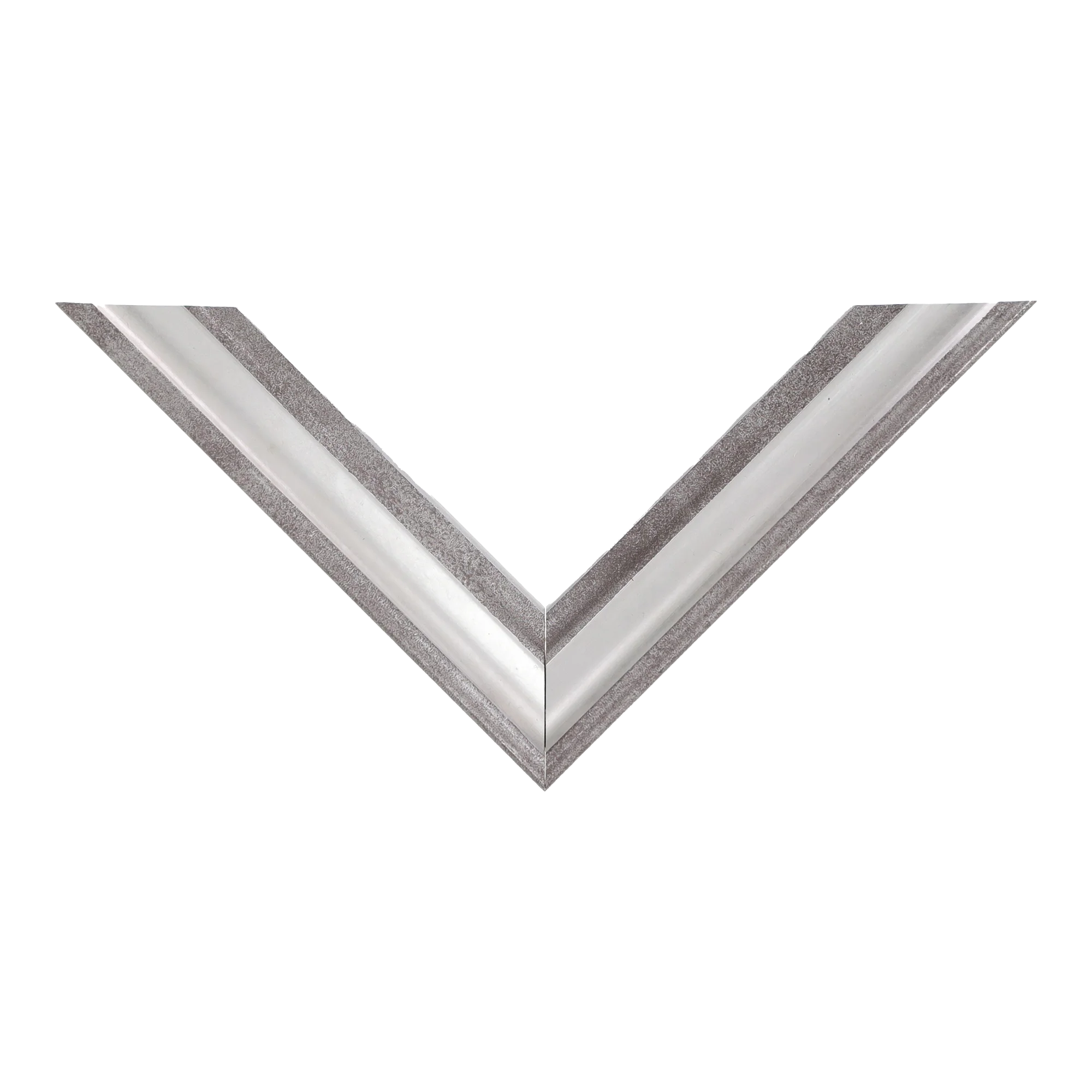 Top view of Elegance picture frame in silver