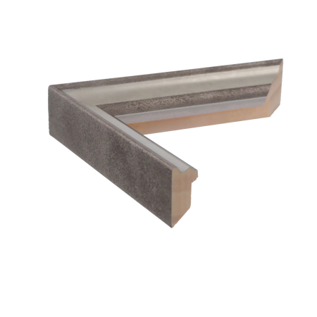 Side view of Elegance picture frame in silver