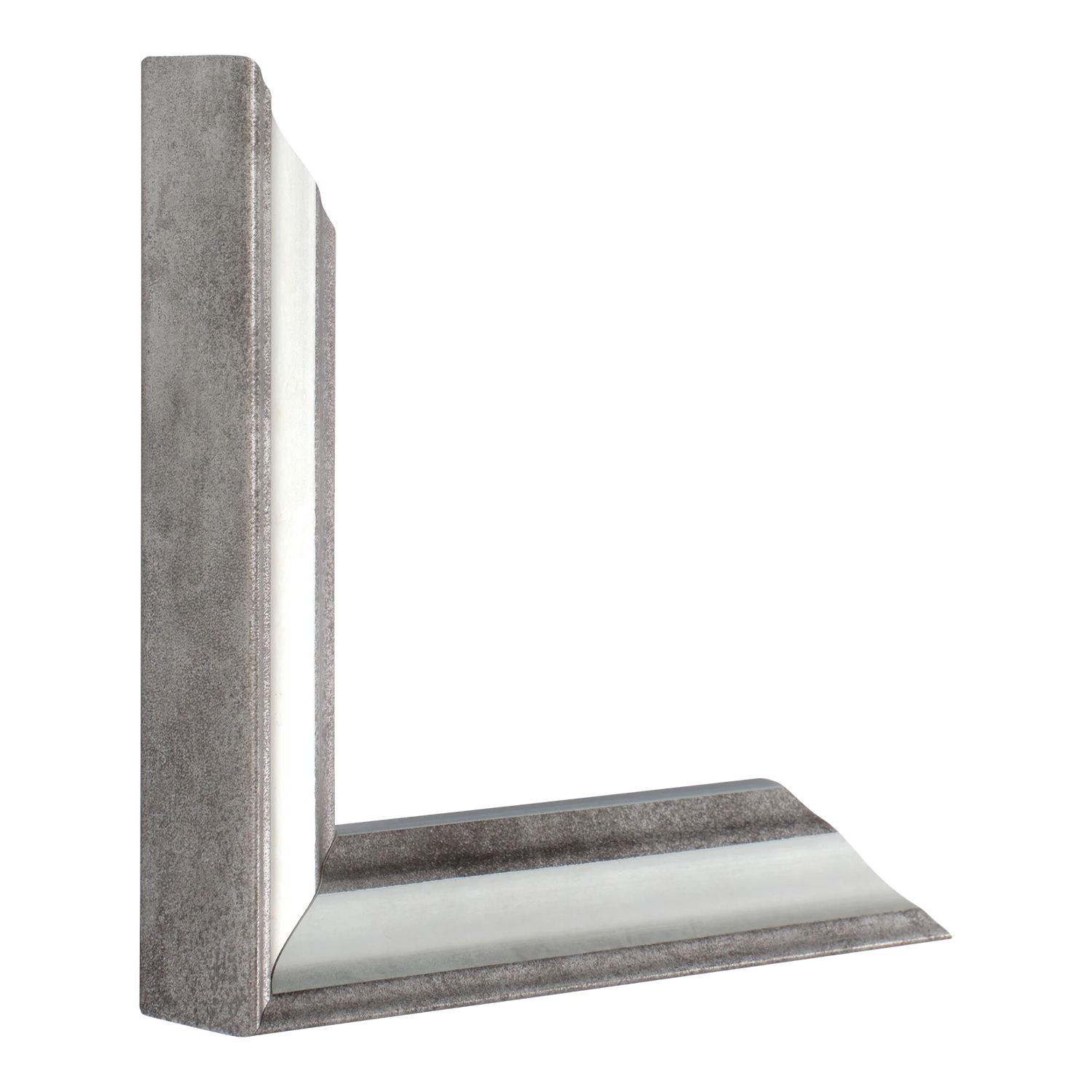 Vertical view of elegance silver picture frame