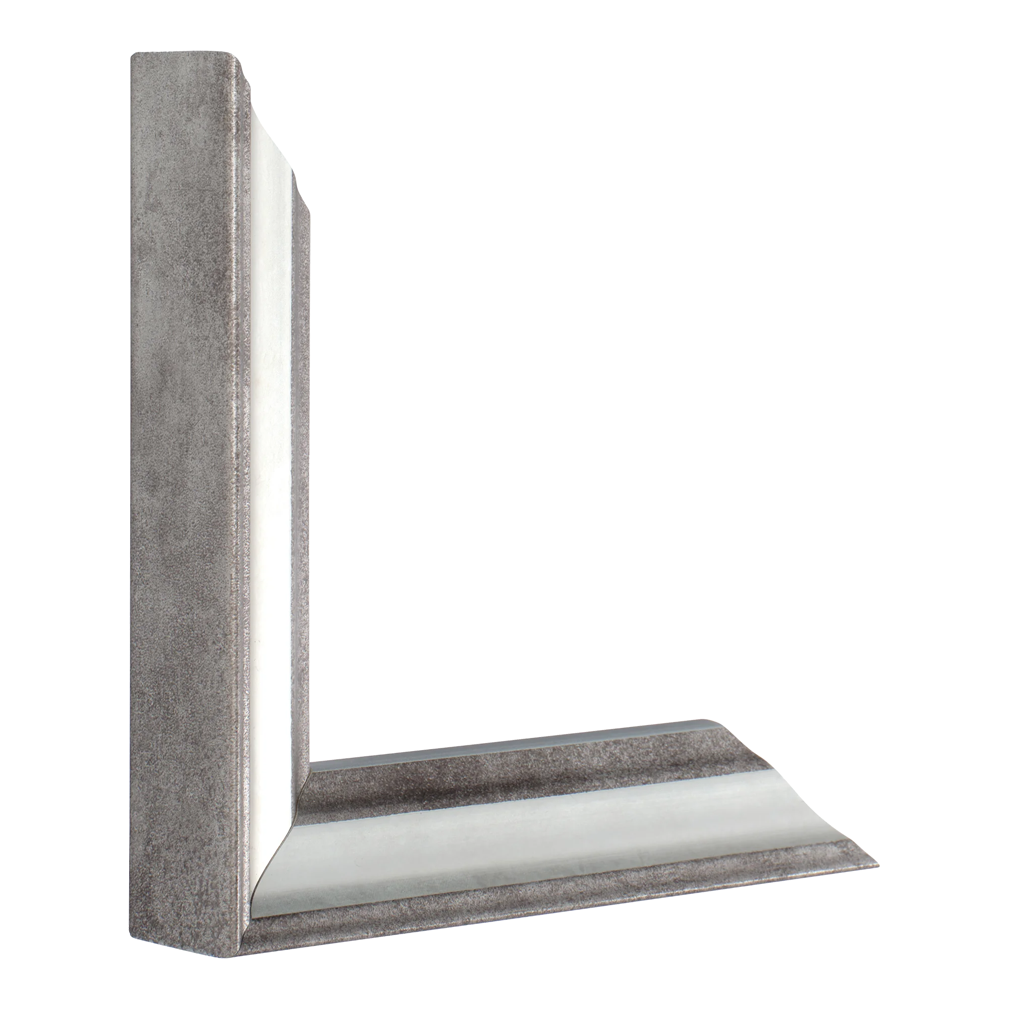 Vertical view of elegance silver picture frame