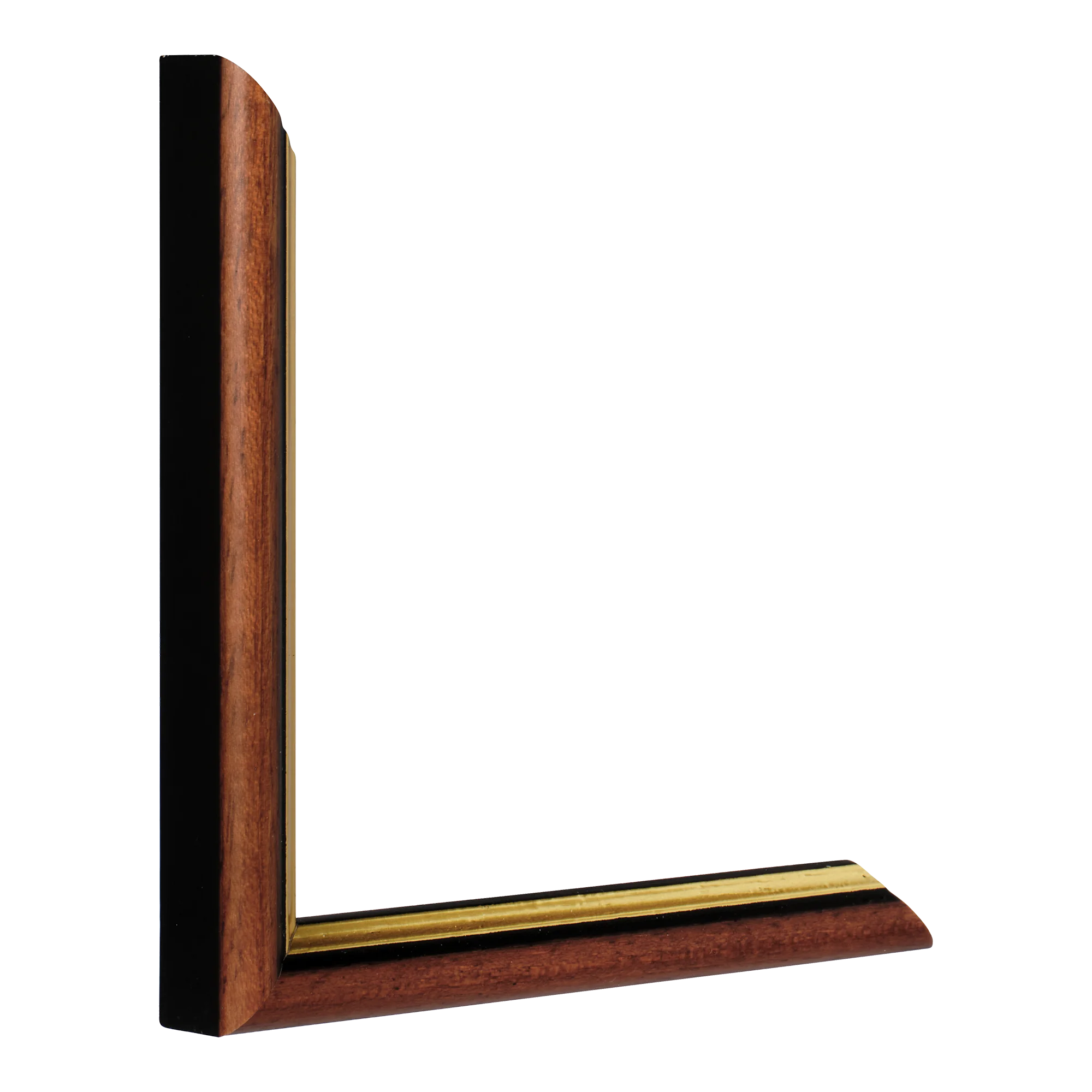 Vertical view of empire i brown & gold picture frame sample