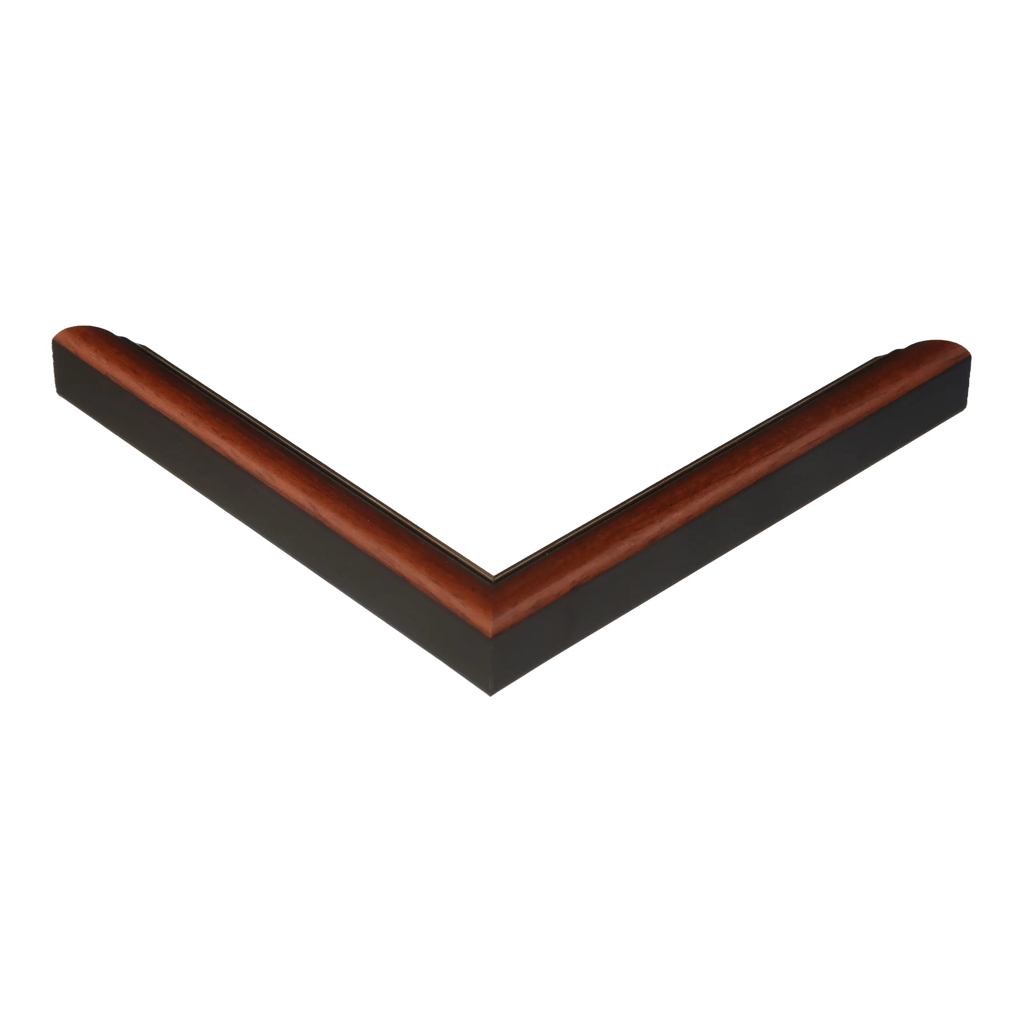Corner view of Empire I in brown & gold picture frame