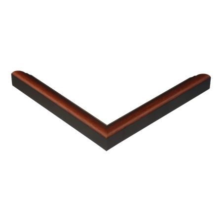 Corner view of Empire I in brown & gold picture frame