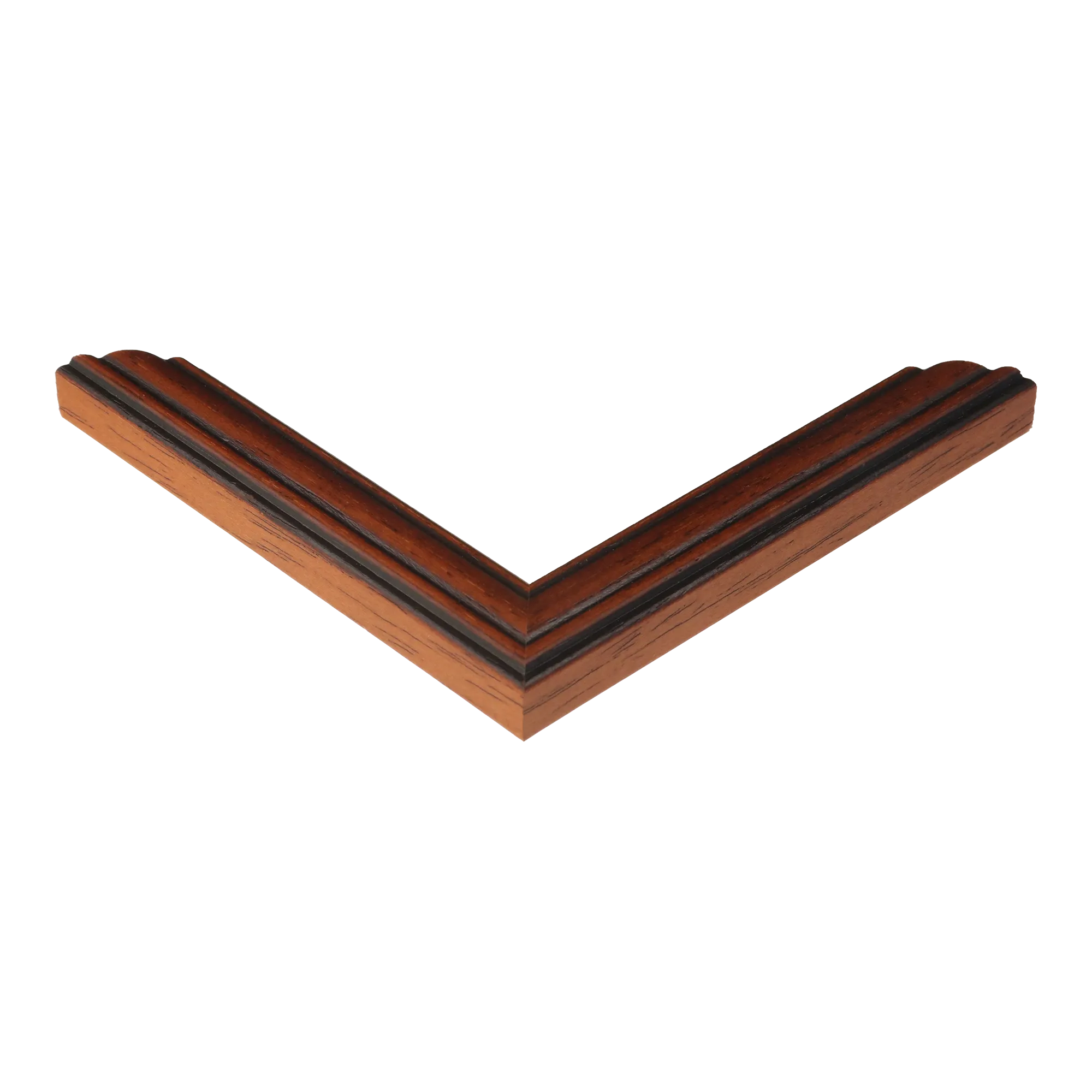 Corner view of Empire II in brown & gold picture frame