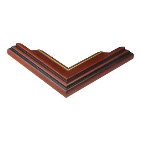 Corner view of Empire III in brown & gold picture frame