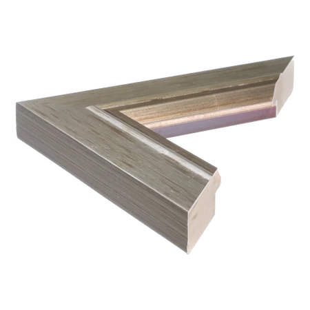 Side view of Florenza picture frame in silver