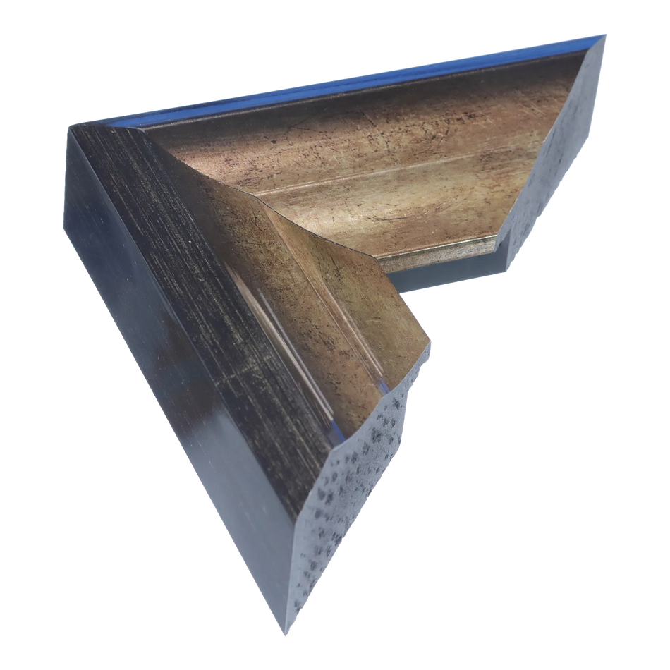 Flow I in champagne picture frame