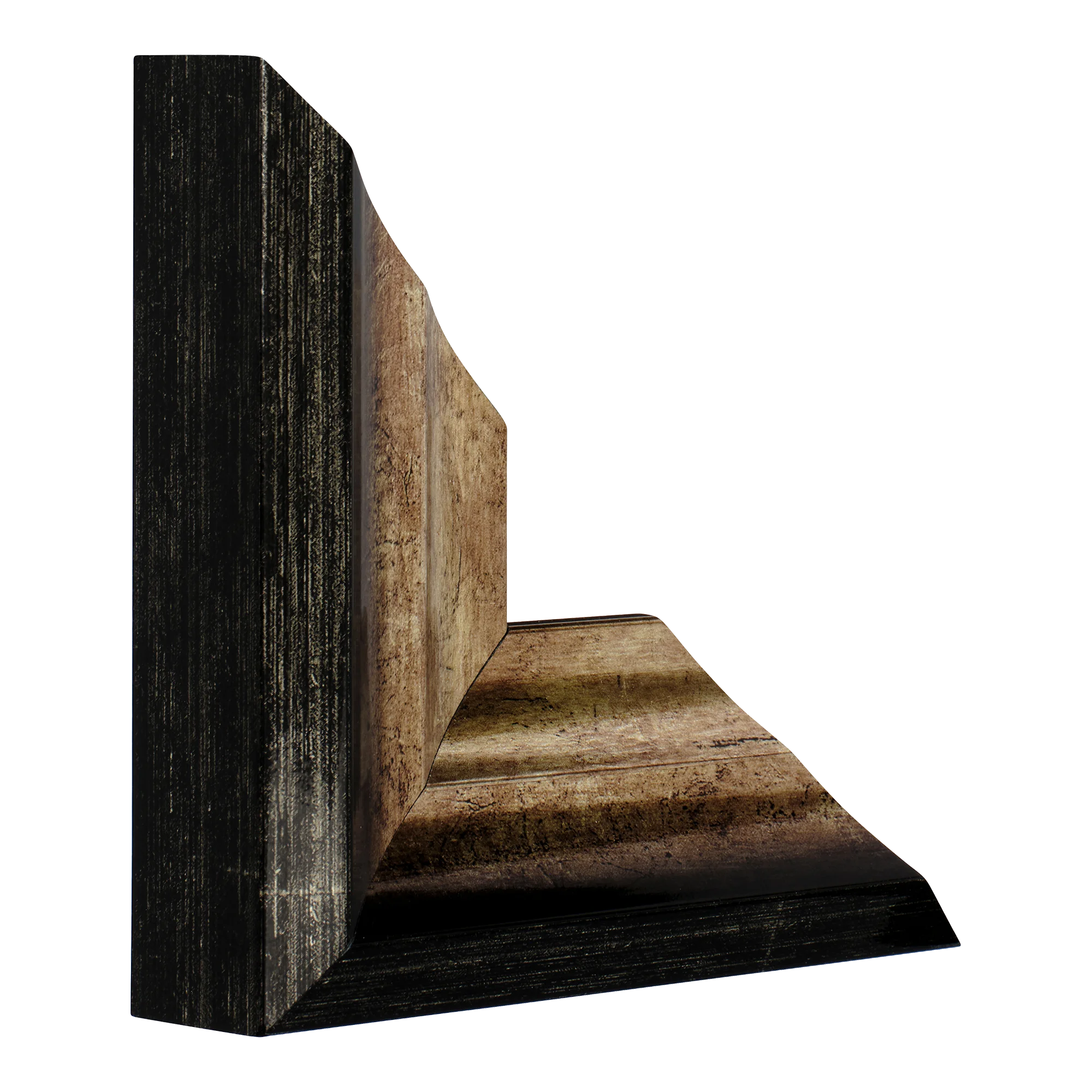 Flow I in champagne picture frame