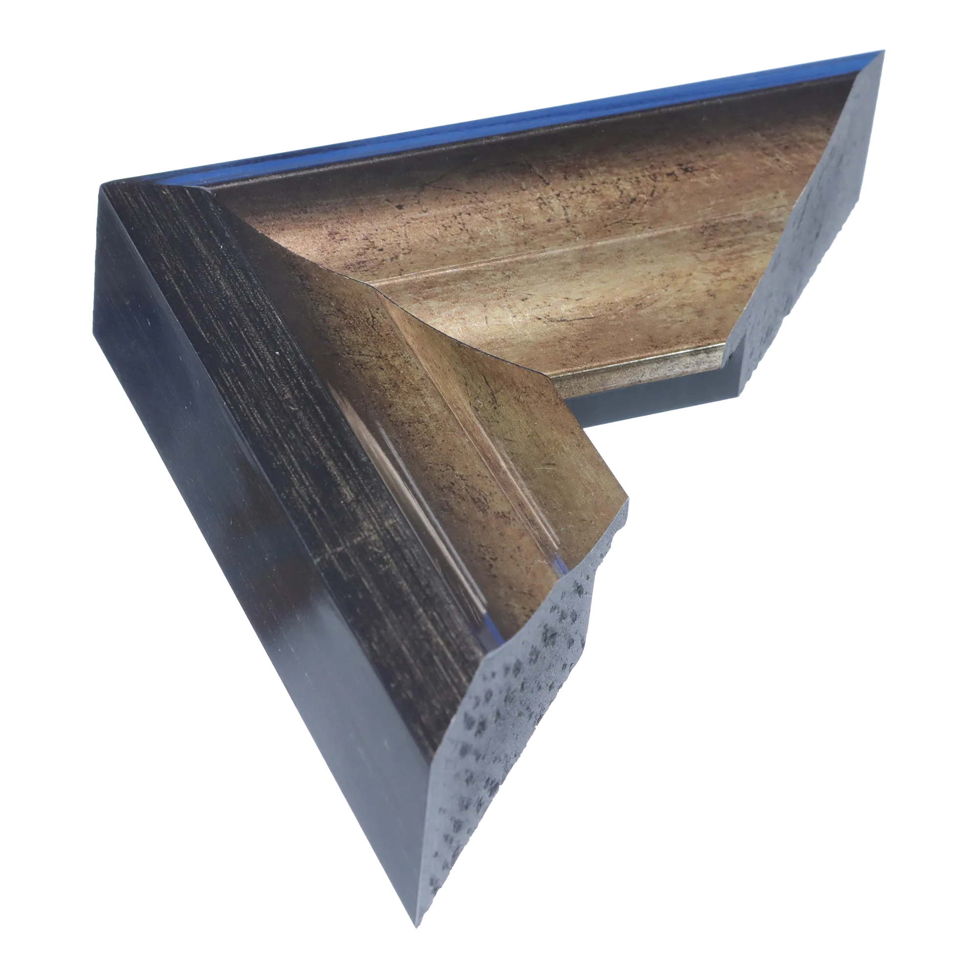 Flow I in champagne picture frame
