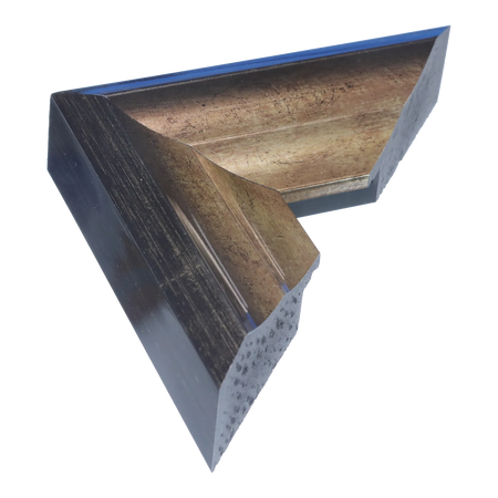 Flow I in champagne picture frame