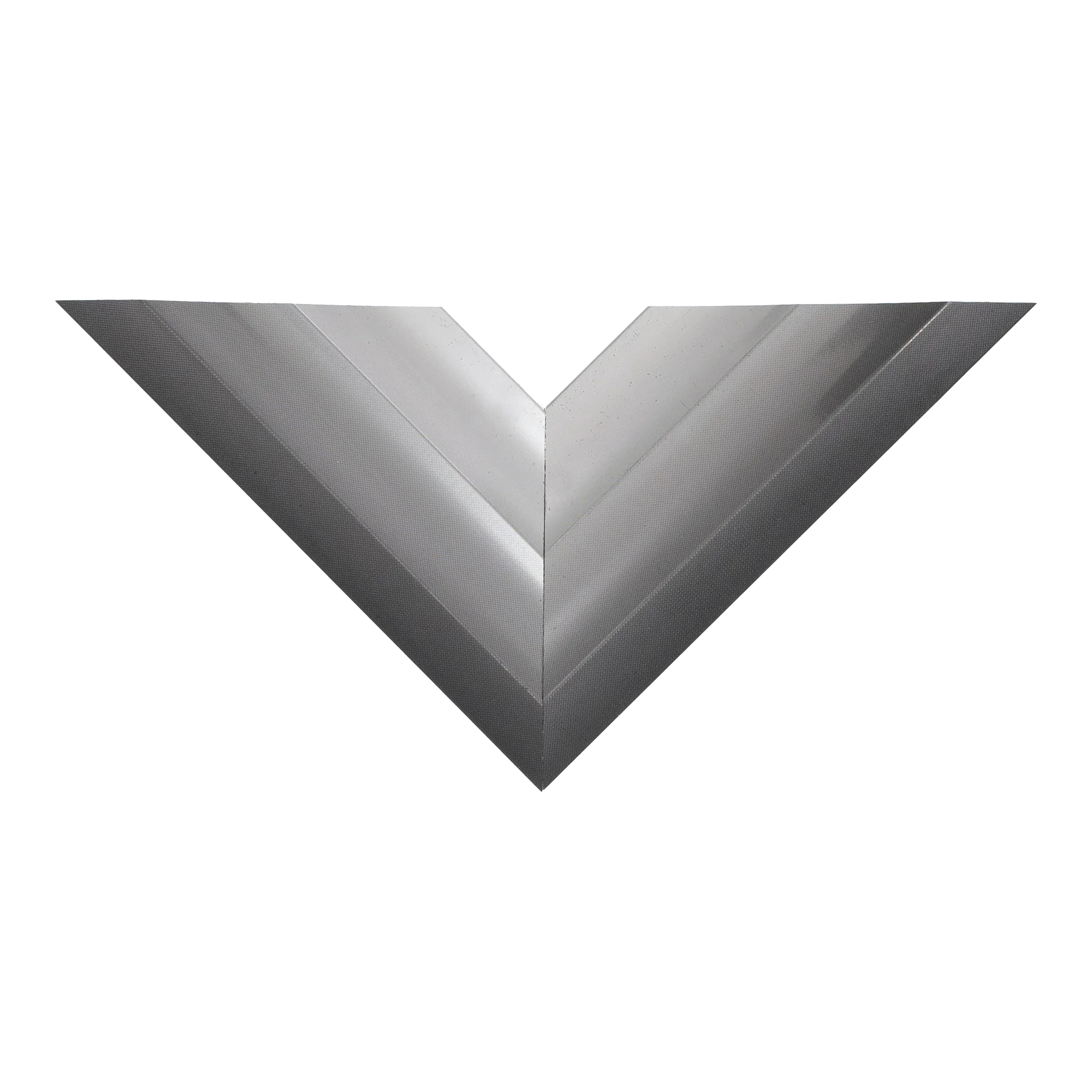 Top view of Flow I picture frame in gunmetal & silver